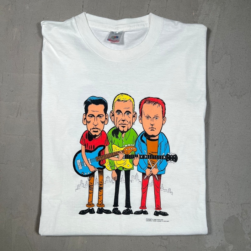 Vintage Everclear 1996 Cartoon Band T-Shirt White