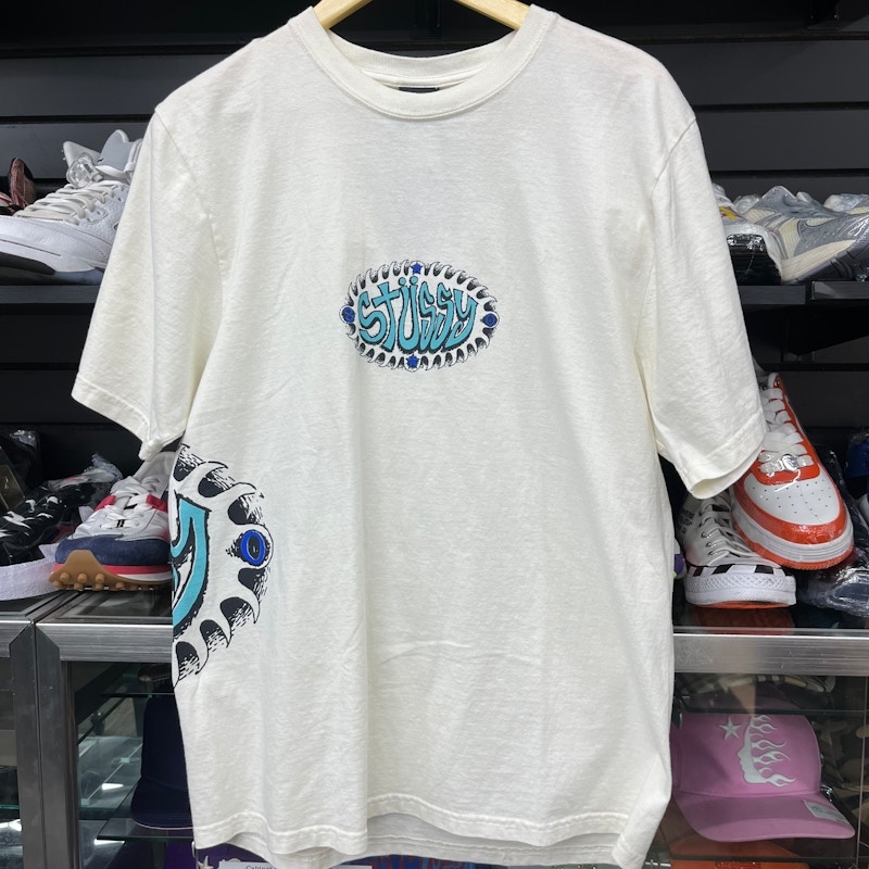 Stüssy Wave Oval T-Shirt White