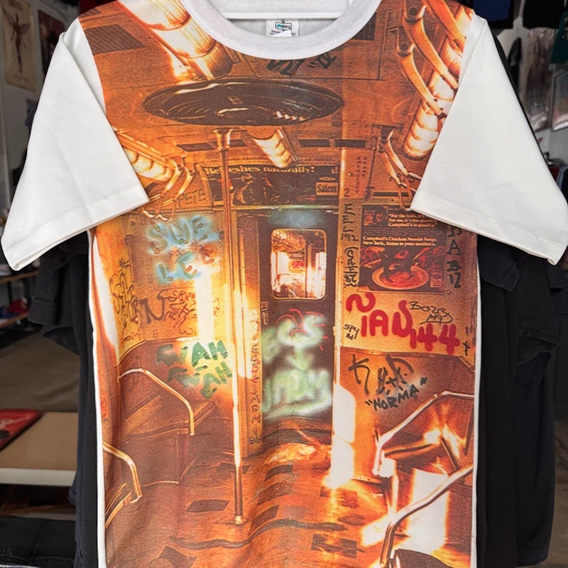 Kmart Subway Graphic T-Shirt White