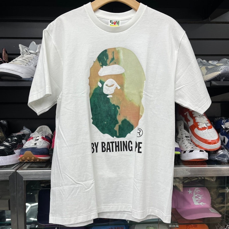 A Bathing Ape Watercolor Ape Head T-Shirt White