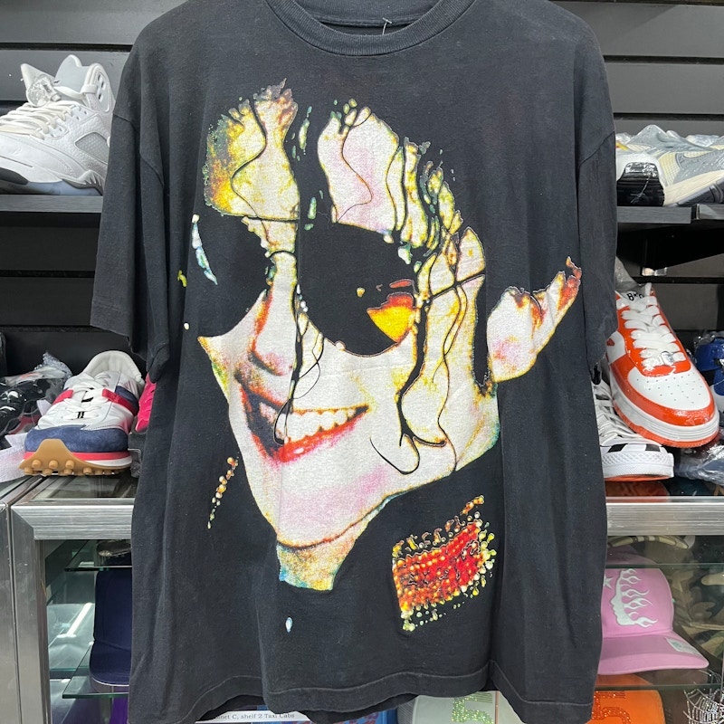 Michael Jackson Dangerous World Tour Mexico T-Shirt Black