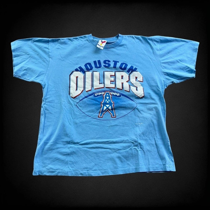 Vintage Artex Sportswear Houston Oilers T-Shirt Light Blue