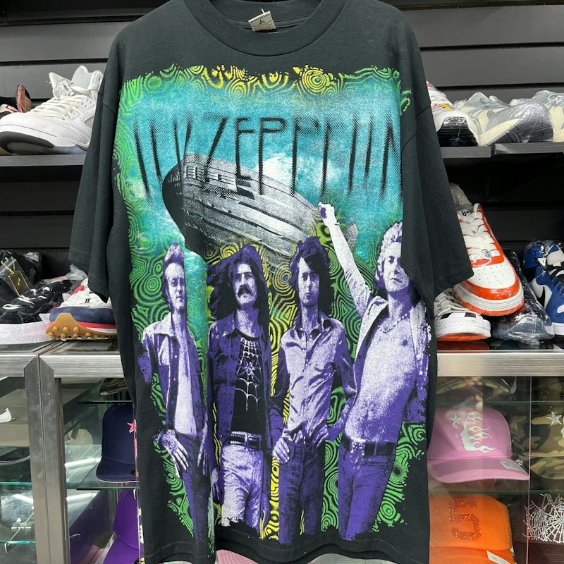 Led Zeppelin Stairway To Heaven Graphic T-Shirt Black