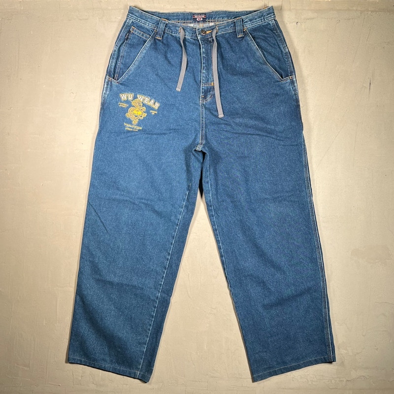 Vintage 1990s Wu Wear Denim Jeans Blue