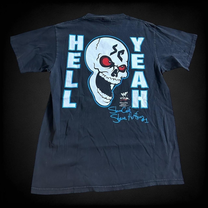 Vintage WWF Stone Cold Steve Austin Wanna Raise Some Hell T-Shirt Black