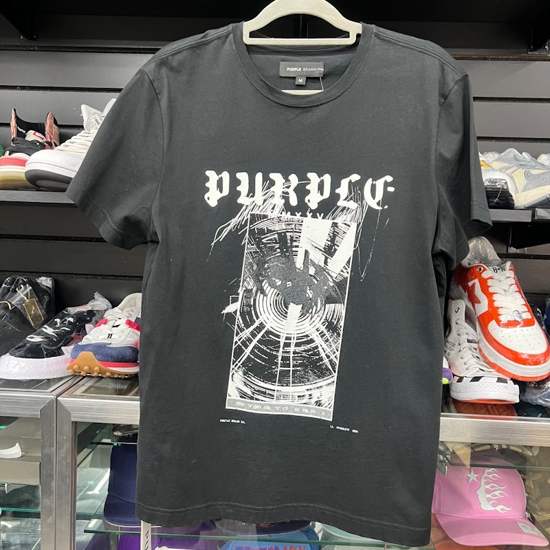 Purple Brand Graphic T-Shirt Black