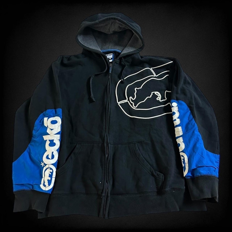 Ecko Unltd. Full-Zip Hoodie Black Blue