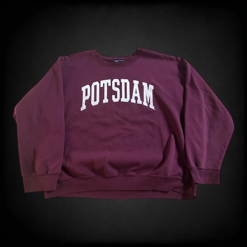 Vintage MV Sport Potsdam Crewneck Sweatshirt Maroon