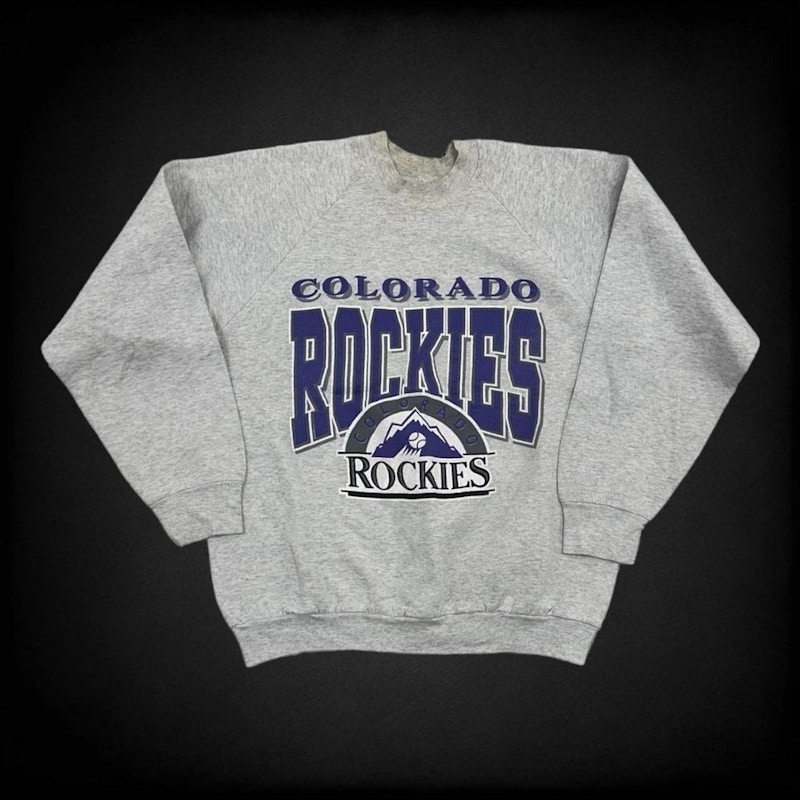 Vintage Fruit of the Loom Colorado Rockies Sweatshirt Gray