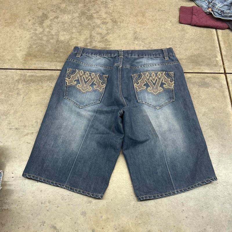 Vintage Avirex Denim Shorts Blue