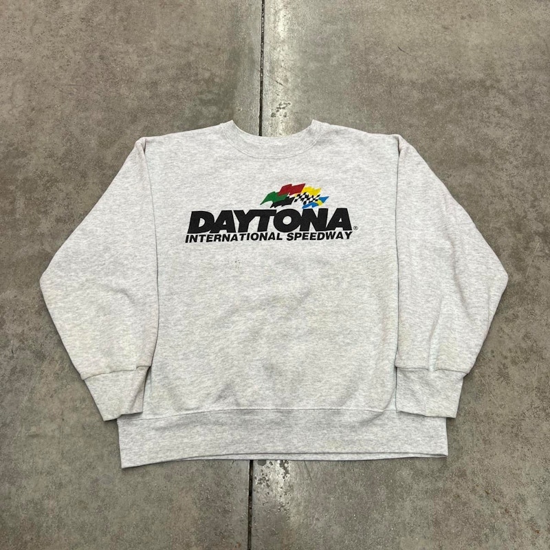 Vintage NASCAR Daytona International Speedway Crewneck Sweatshirt Grey