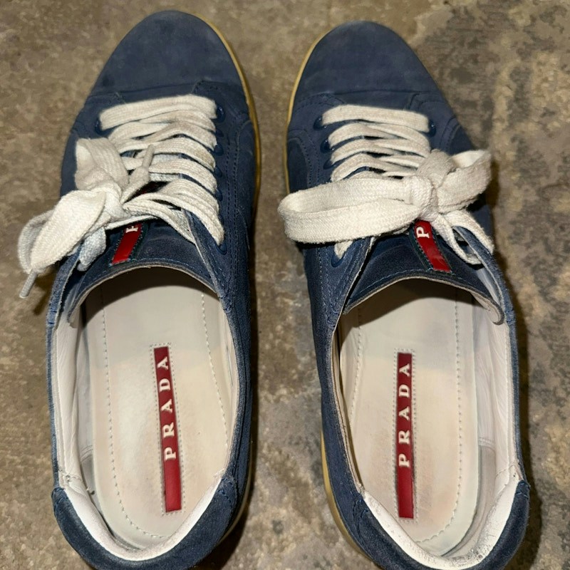 Prada Suede Sneakers Blue