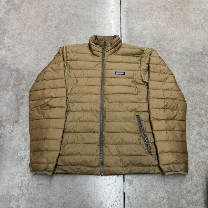 Vintage Patagonia Down Sweater Jacket Brown