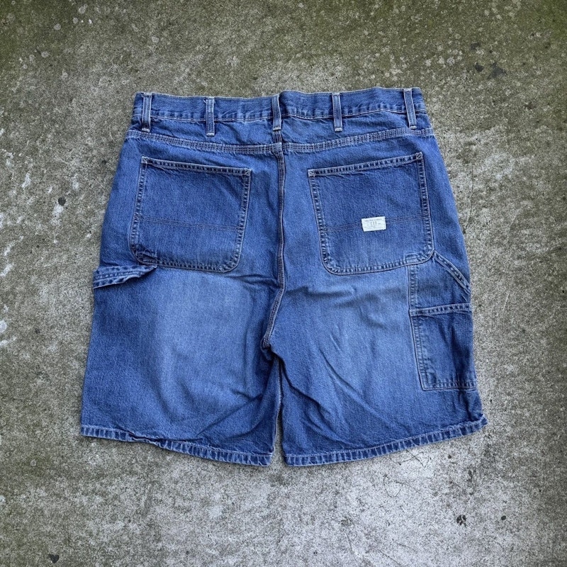Vintage Gap Carpenter Denim Shorts Blue