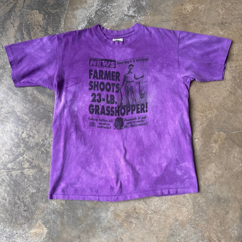 The Mountain Weekly World News Grasshopper T-Shirt Purple