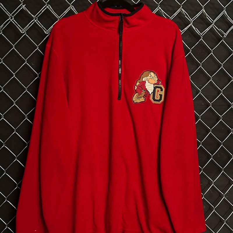 2000’s Disney Store Grumpy Quarter-Zip Fleece Pullover