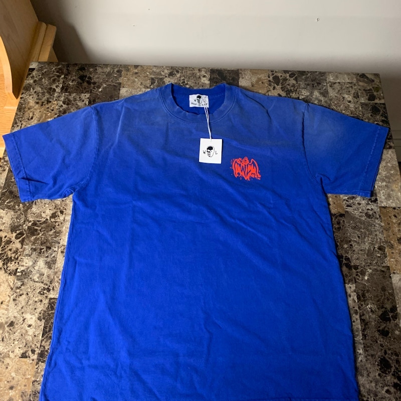 Warren Lotas Camp Blood T-Shirt Faded Cobalt