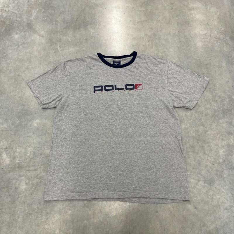 Polo Sport Spellout Graphic T-Shirt Gray
