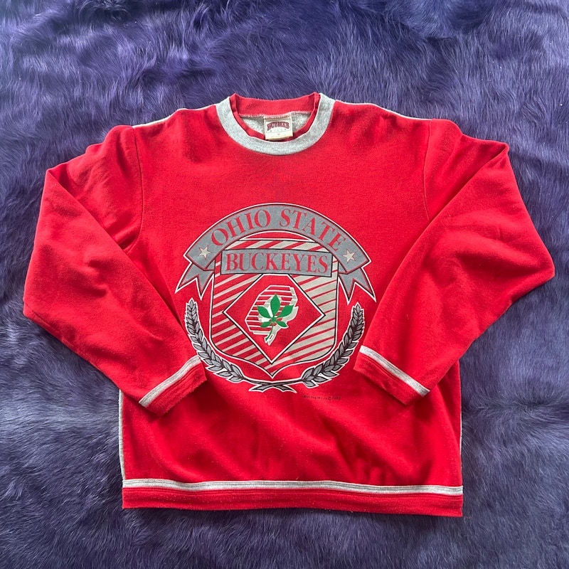 Nutmeg Mills Ohio State Buckeyes Sweatshirt Red