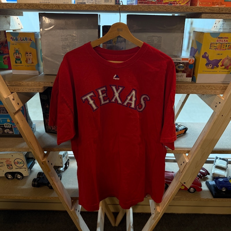 Vintage Majestic Texas Rangers T-Shirt Red