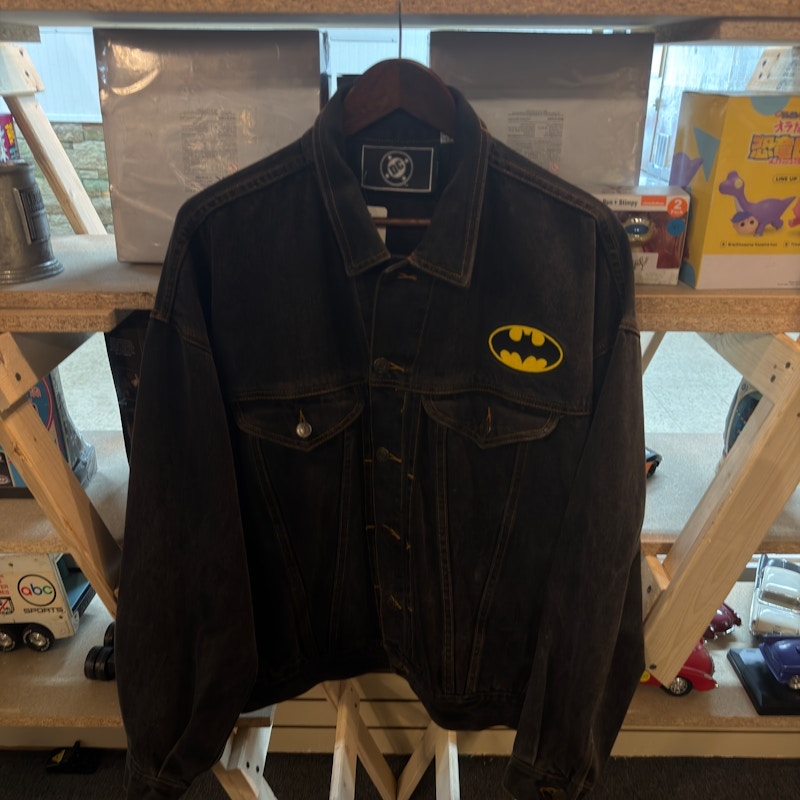 90’s DC Comics Batman and Robin Denim Jacket Black