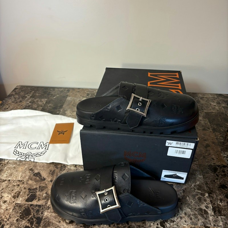 MCM Buckle Mule Black