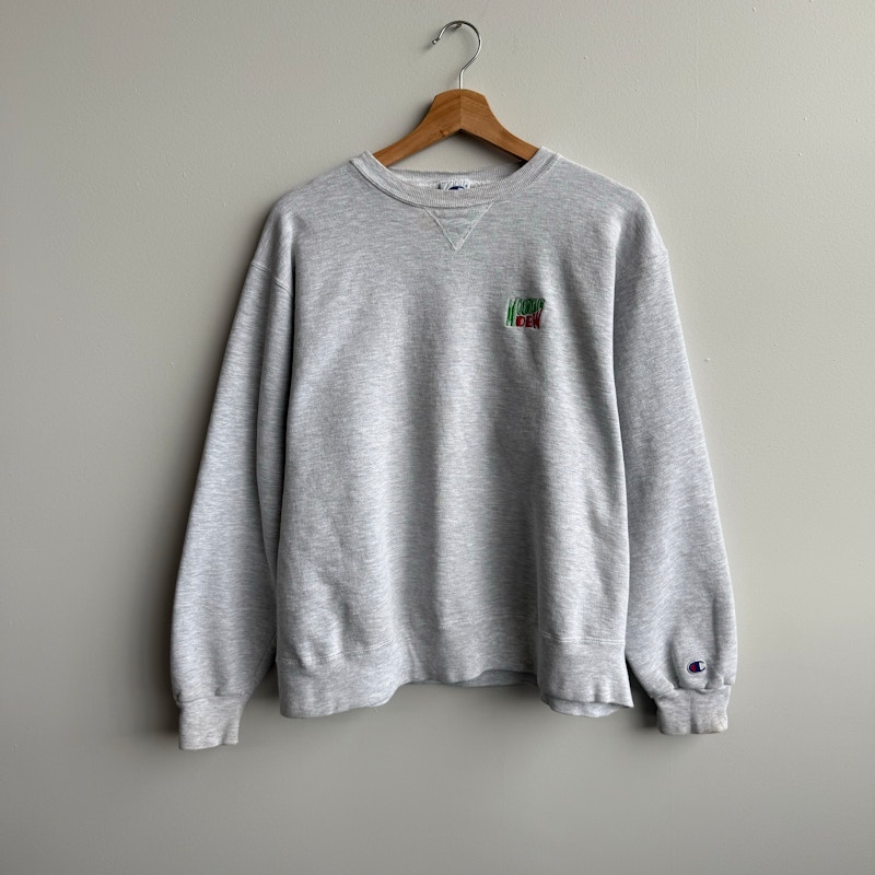 Champion Mountain Dew Crewneck Sweatshirt Gray