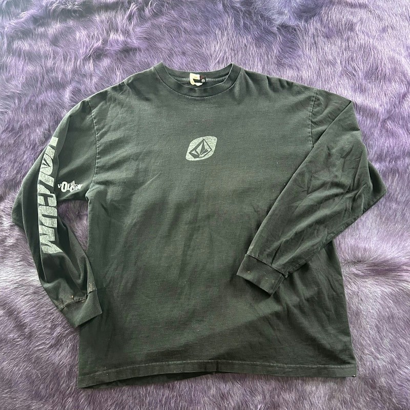 Volcom Iconic Stone Long Sleeve T-Shirt Black