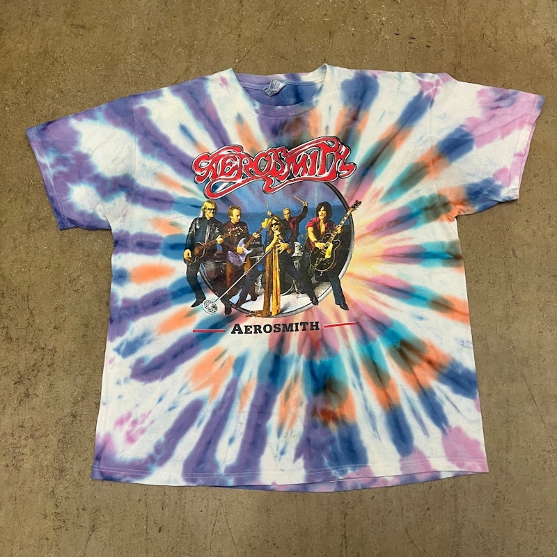 Aerosmith Just Push Play Tour T-Shirt Tie Dye