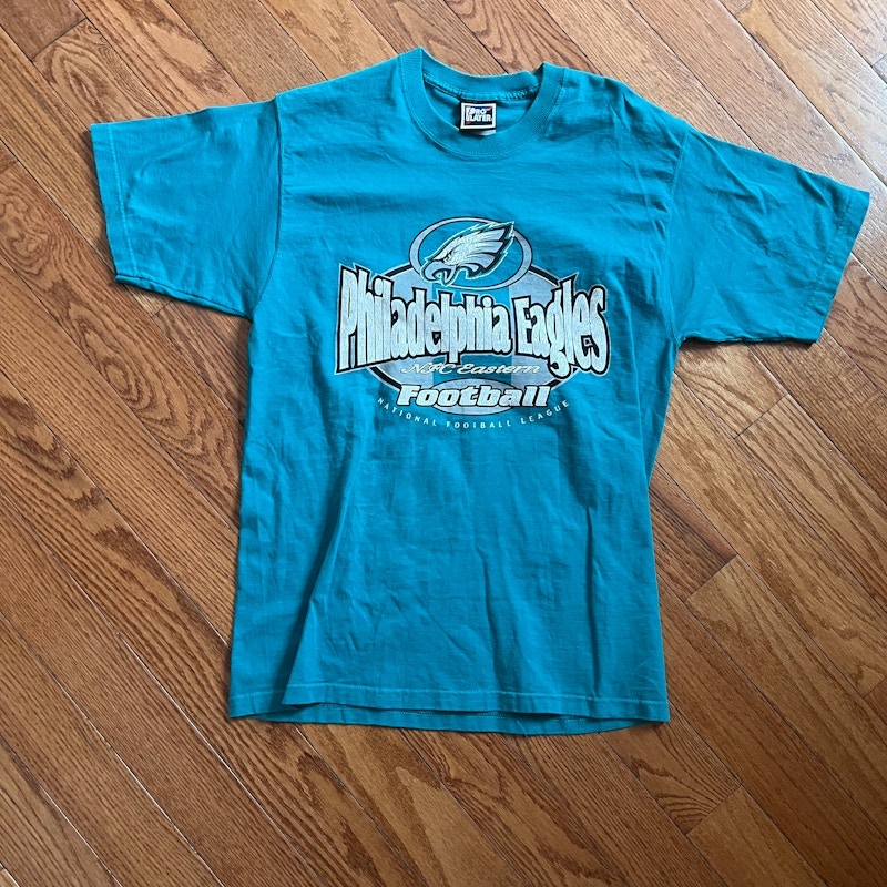 Vintage Pro Player Philadelphia Eagles T-Shirt Teal