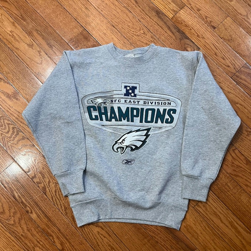 Reebok Vintage Philadelphia Eagles Division Champions Sweatshirt Gray