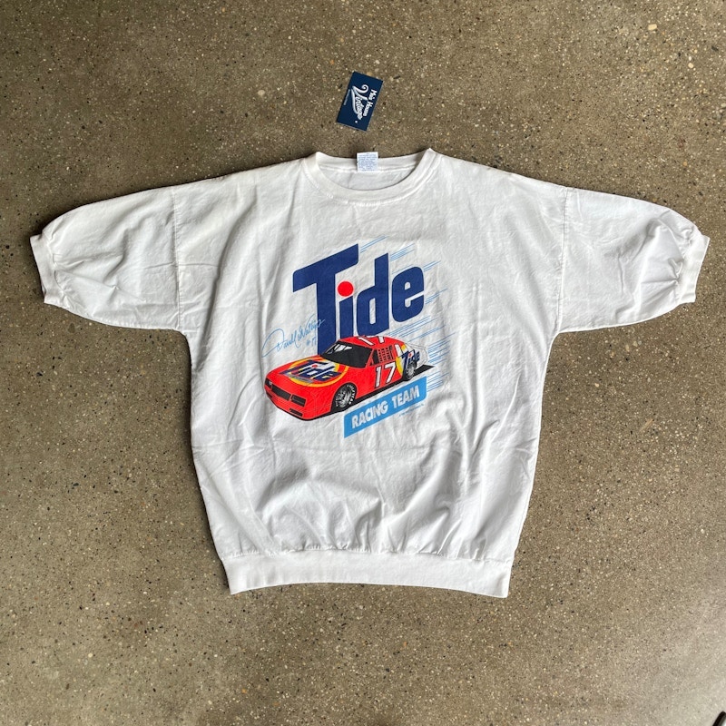 Vintage Tide Racing Team Darrell Waltrip #17 T-Shirt White