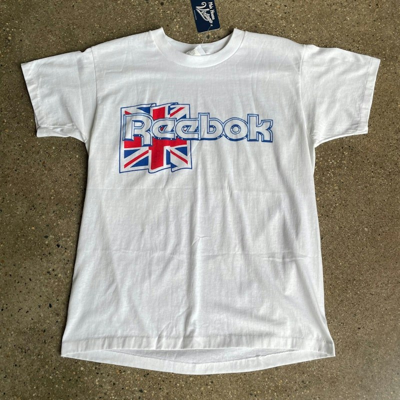 Vintage Reebok Union Jack Graphic T-Shirt White