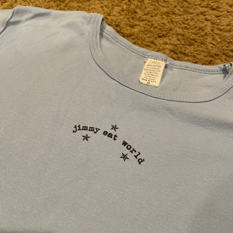 Jimmy Eat World Baby Tee Light Blue
