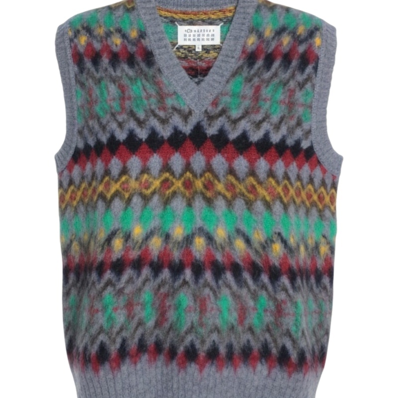 Maison Margiela Fair Isle Sweater Vest