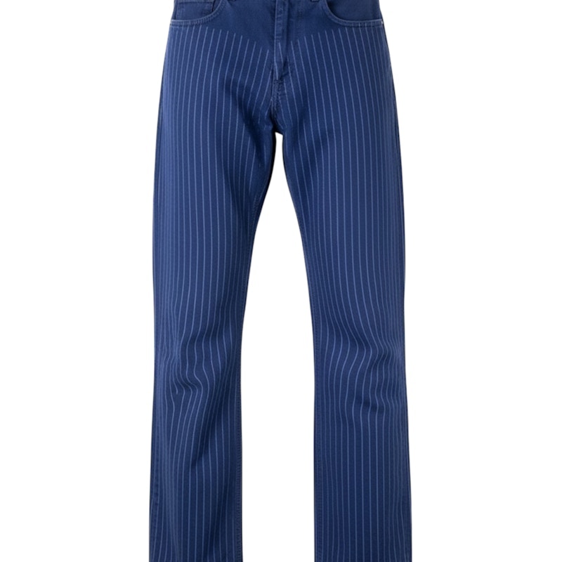 Y/Project warp Pinstripe Denim Jeans Blue