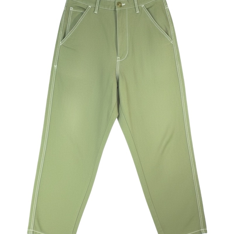 COMME des GARÇONS SHIRT Contrast Stitch Pants Olive Green