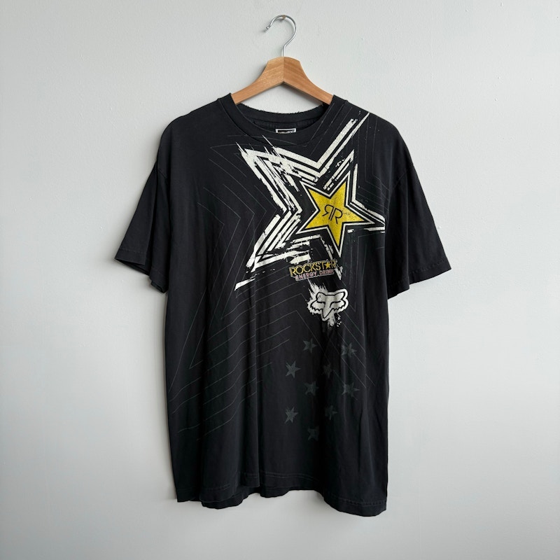 Fox Rockstar Energy Drink Graphic T-Shirt Black