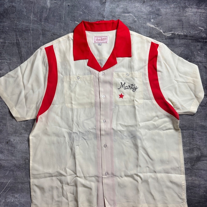 Golf Wang Marty Supreme Bowling Shirt White/Red