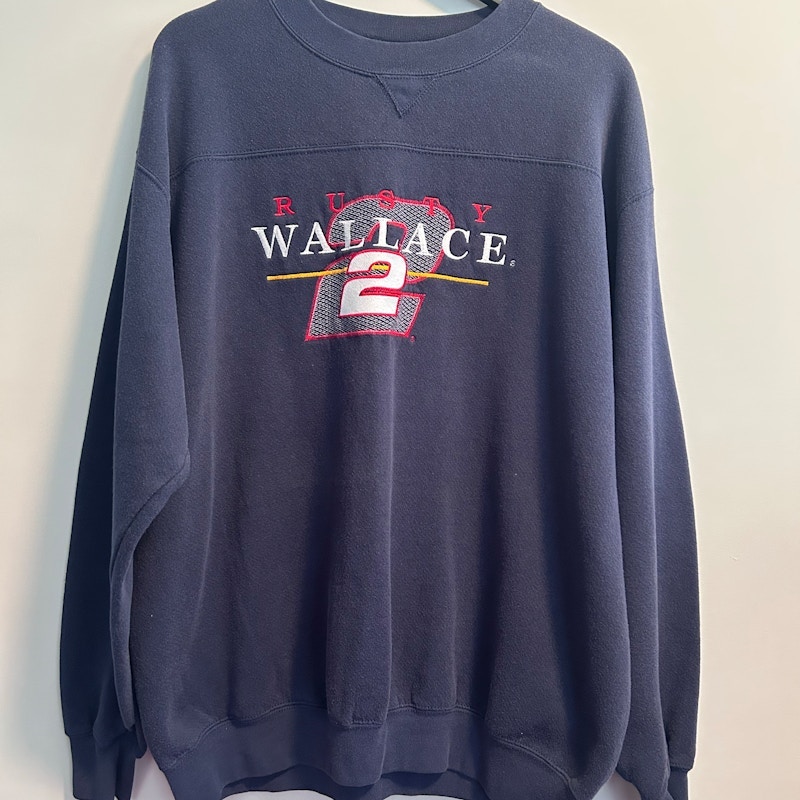 Chase Authentics Rusty Wallace Sweatshirt Navy