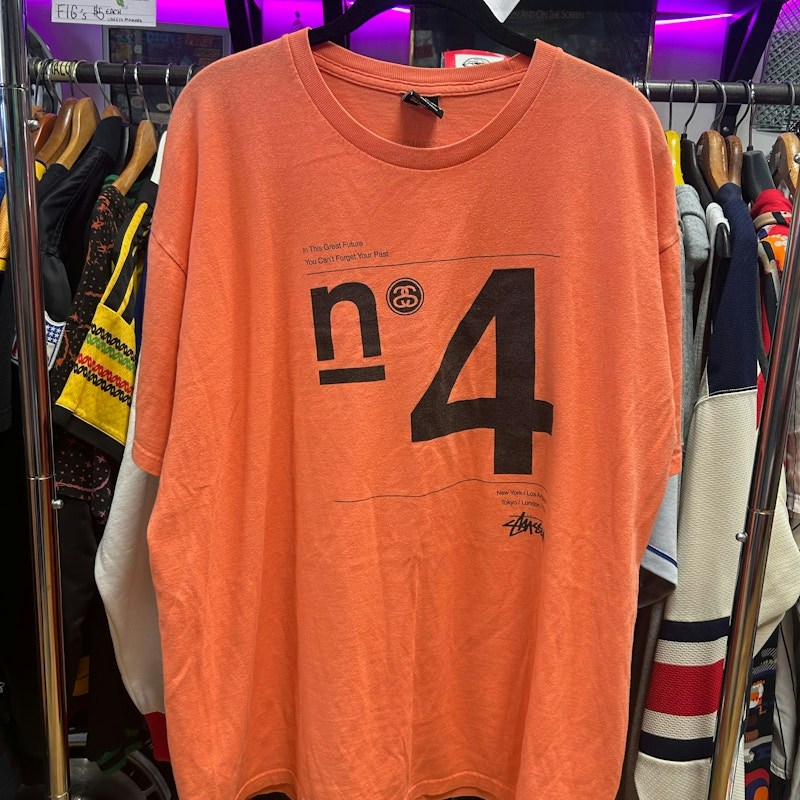 Stüssy No. 4 International Tribe T-Shirt Orange