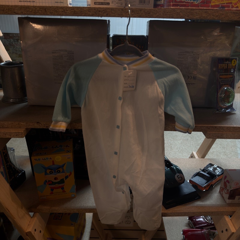 80’s Heaven Sent Infant Romper White Blue