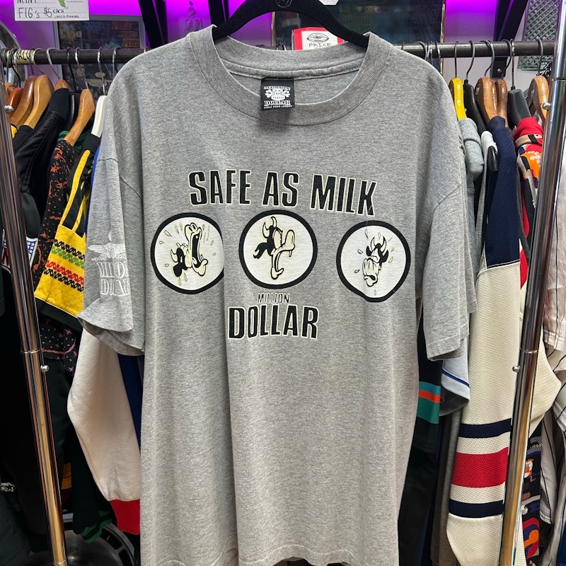 Million Dollar Safe As Milk T-Shirt Gray