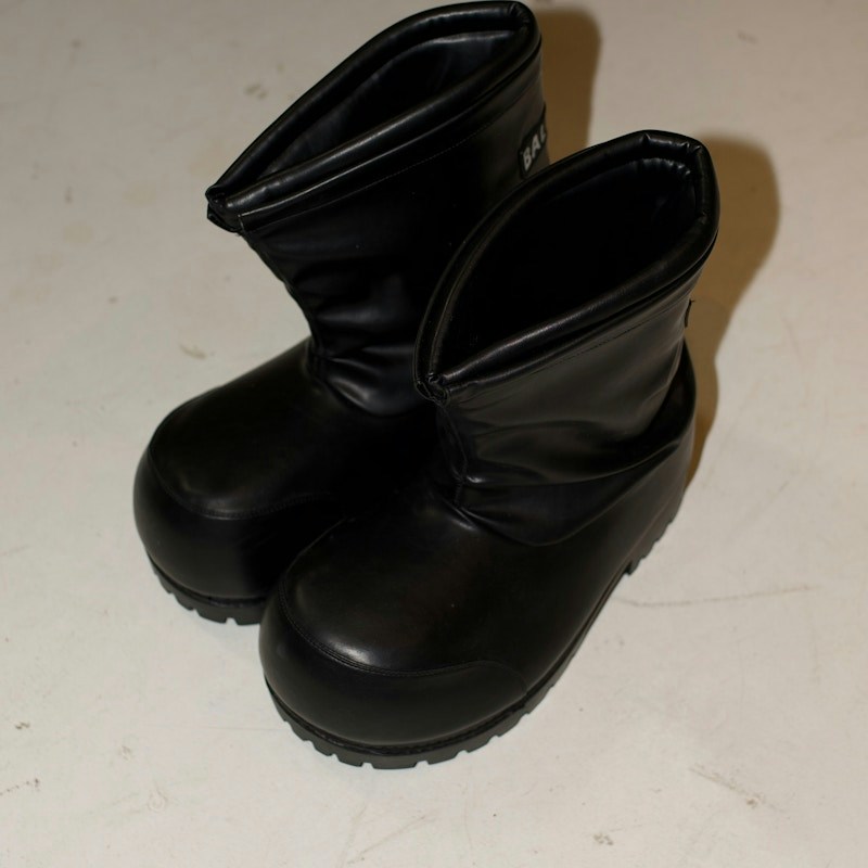 Balenciaga Alaska Low Boot Black Shiny Super Soft Calfskin