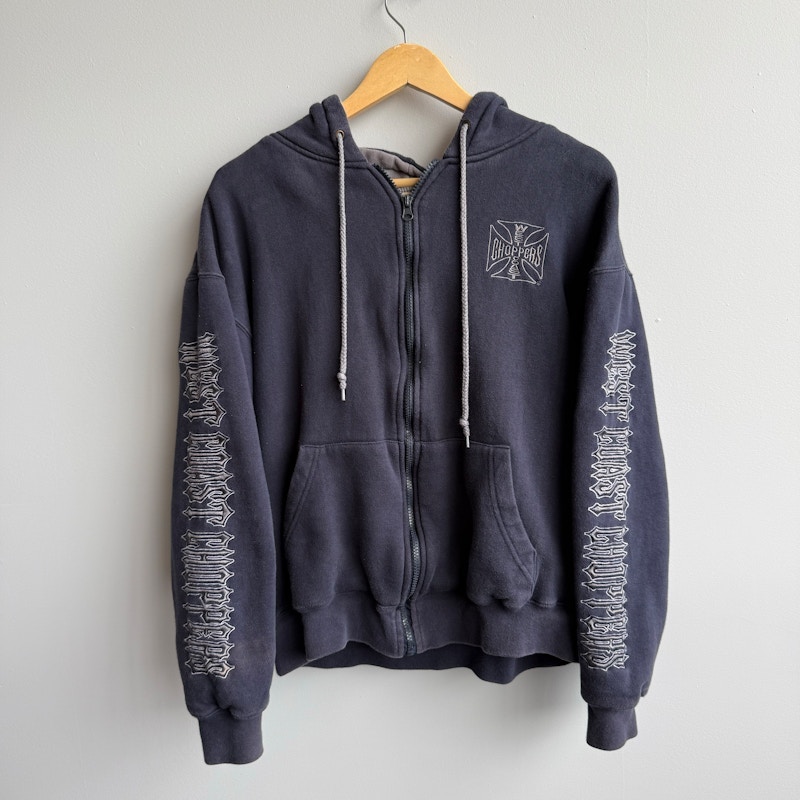 West Coast Choppers Cross Logo Hooded Sweatshirt Black