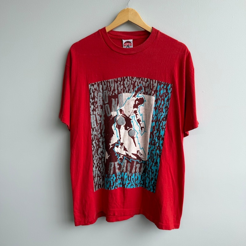 Vintage Beyond Street Wear Go Beyond Reality T-Shirt Red