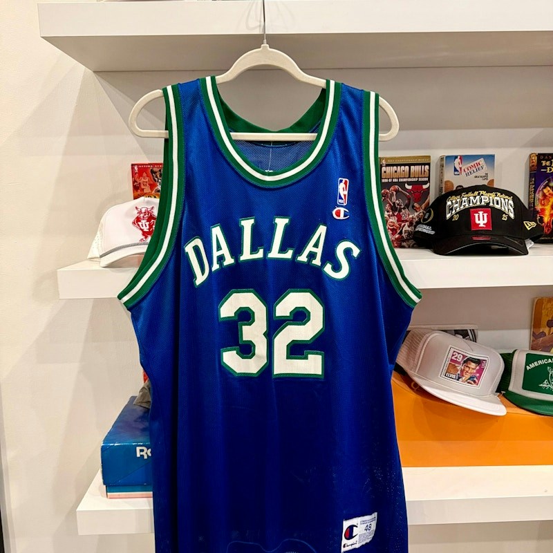Champion Dallas Mavericks Mashburn 32 Jersey Blue