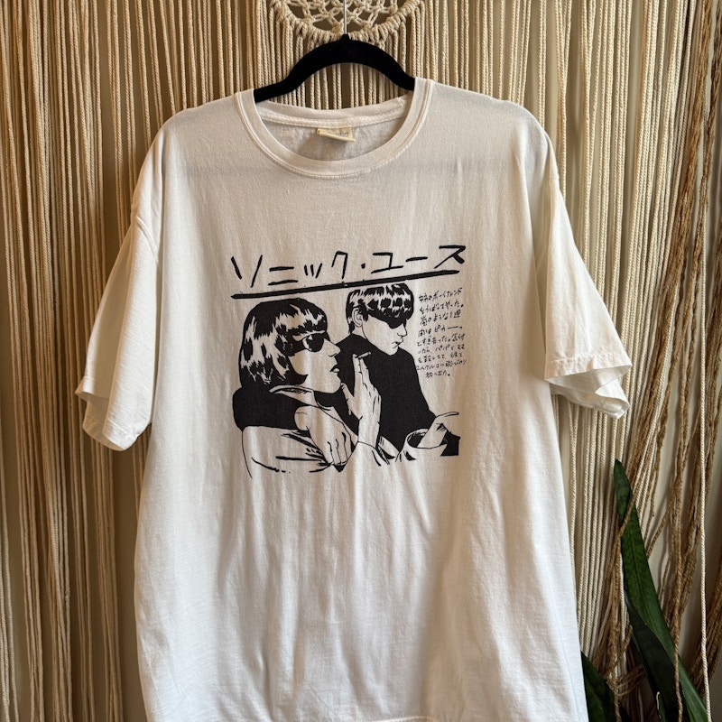 Sonic Youth Japanese Goo T-Shirt White