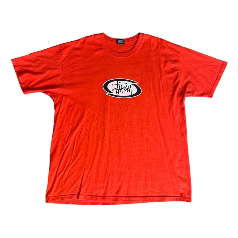 Stüssy Wave Oval T-Shirt Red