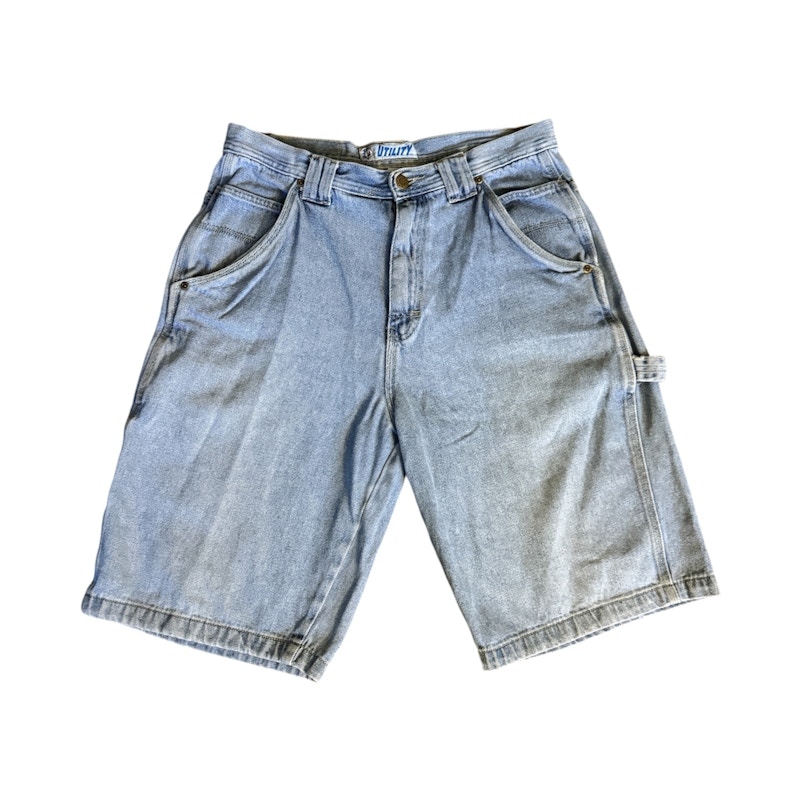 Utility Denim Jorts Light Blue